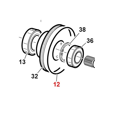 Guarnizione ad anello OR3400 ORIGINALE GIANNI FERRARI 00.06.07.1013 | NewgardenParts.com