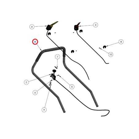 Mango con tacto suave ORIGINAL GRIN cortacésped spm53 pro b&s PRT-0104 | NewgardenParts.com