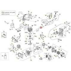 ORIGINAL ACTIVE t143 - t152 auger cylinder suction gasket 020344 | NewgardenParts.com
