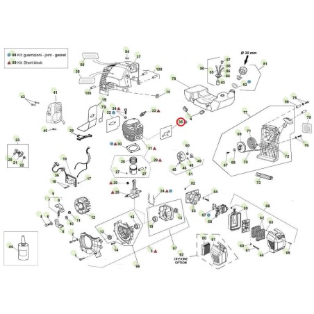 Guarnizione aspirazione cilindro ORIGINALE ACTIVE trivella t143 - t152 020344 | NewgardenParts.com