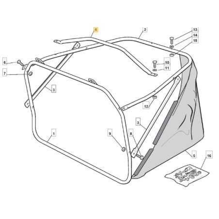 Front sack handle tractor models 2500SV ORIGINAL STIGA 384394051/0 | NewgardenParts.com