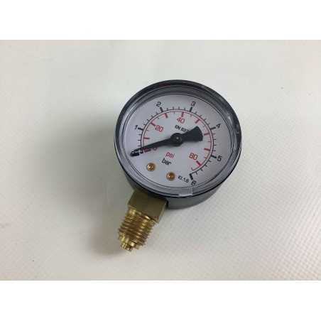 Rohrfeder-Manometer mit Anzeige bar 0/6 G1/4 Gewinde | NewgardenParts.com