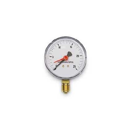 Manometro radiale ISPELS 1/4 con glicerina manicotto 1/4 e raccordo FREEZANZ | NewgardenParts.com