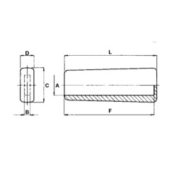 Flacher Pvc-Knopf für Ackerschlepper, Code A02308 | NewgardenParts.com