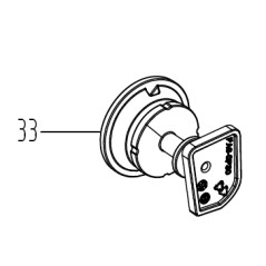 ORIGINAL WORX robot mower WR130E height adjustment knob | NewgardenParts.com