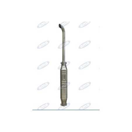Marmitta con prolunga curva diametro 45mm L1235mm per trattore agricolo | NewgardenParts.com
