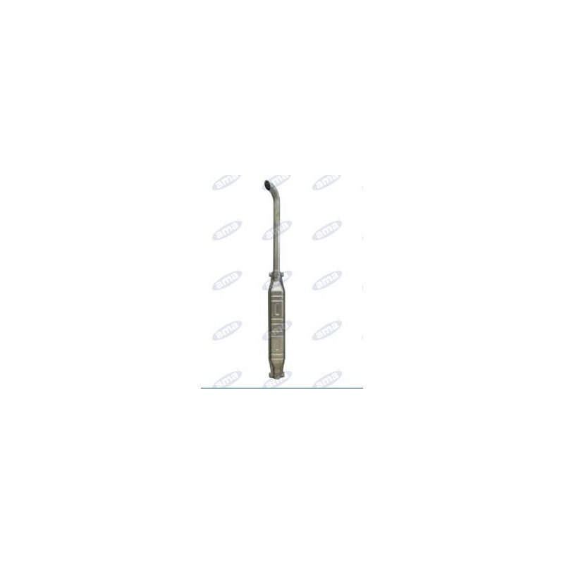 Silencieux avec extension courbe diamètre 60 mm L1400mm pour tracteur agricole