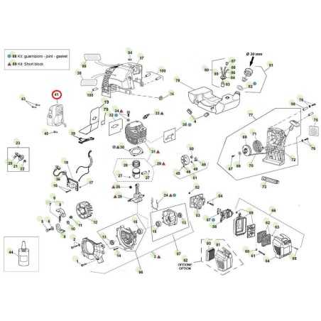 ORIGINAL ACTIVE large catalytic muffler drill models t143 - t152 025287 | NewgardenParts.com