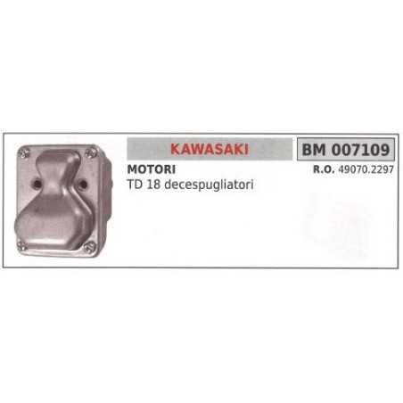 KAWASAKI silencieux débroussailleuse TD 18 007109 | NewgardenParts.com