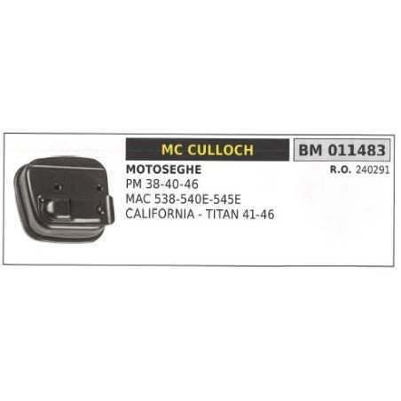 Muffler MC CULLOCH brushcutter PM 38 40 46 011483 | NewgardenParts.com