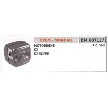 OPEM muffler K2 chainsaw K2 SUPER 007137 | NewgardenParts.com