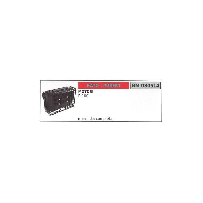 PUBERT R100 motor hoe muffler 030514