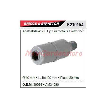 B&S Schalldämpfer Schalldämpfer Rasenmäher 2-3HP horizontal R210154 | NewgardenParts.com