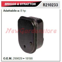 Silencieux B&S pour tondeuse à gazon 8HP horizontale R210233 | NewgardenParts.com
