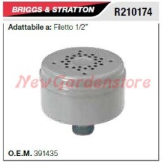 B&S Schalldämpfer Schalldämpfer Rasenmäher Rasenmäher 1/2" Gewinde R210174 | NewgardenParts.com
