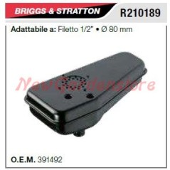 Silenciador B&S para cortacéspedes con rosca de 1/2" R210189 | NewgardenParts.com