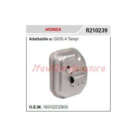 HONDA muffler muffler brushcutter GX35 4-STROKE R210239 | NewgardenParts.com