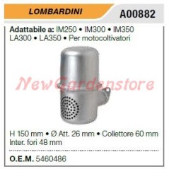 LOMBARDINI Schalldämpfer Schalldämpfer Motor Grubber IM250 300 350 LA300 350 A00882 | NewgardenParts.com