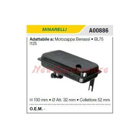 Auspufftopf MINARELLI Motorhacken BENASSI BL75 125 A00886 | NewgardenParts.com