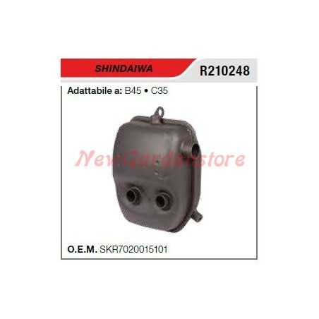 SHINDAIWA silencieux silencieux débroussailleuse B45 C35 R210248 | NewgardenParts.com