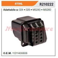 STIHL silencieux pour tronçonneuse 024 026 MS240 MS260 R210222 | NewgardenParts.com