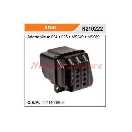 STIHL silencieux pour tronçonneuse 024 026 MS240 MS260 R210222 | NewgardenParts.com