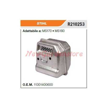 STIHL tronçonneuse MS170 180 R210253 silencieux d'échappement | NewgardenParts.com