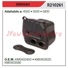 ZENOAH silencieux ZENOAH tronçonneuse 4500 5200 5800 R210261 | NewgardenParts.com