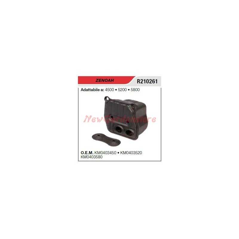 ZENOAH silencieux ZENOAH tronçonneuse 4500 5200 5800 R210261