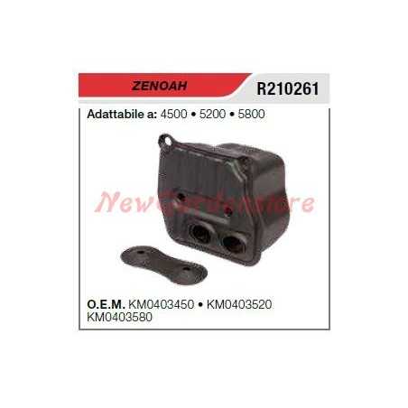 ZENOAH silencieux ZENOAH tronçonneuse 4500 5200 5800 R210261 | NewgardenParts.com