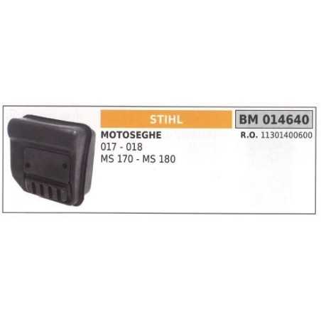 STIHL chainsaw muffler 017 MS 170 180 014640 | NewgardenParts.com