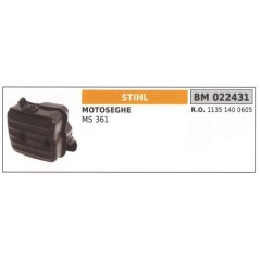 STIHL MS 361 chainsaw muffler 022431 | NewgardenParts.com