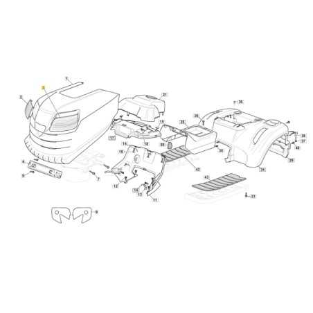 Placa de cubierta izquierda tractor de césped modelos SD9 ORIGINAL STIGA 325410888/0 | NewgardenParts.com