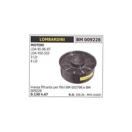 Filtre à air masse LOMBARDINI motoculteur LDA 91 96 97 359.26 MF601007 | NewgardenParts.com