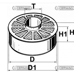 Auswechselbare Filtermasse für Landmaschinenmotor LOMBARDINI 3LD 450 | NewgardenParts.com