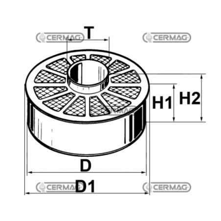 Interchangeable filter mass for LOMBARDINI 5LD 625-3 agricultural machine motor | NewgardenParts.com