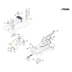 ORIGINAL STIGA a3000 rtk robot cortacésped 381394808/0 | NewgardenParts.com