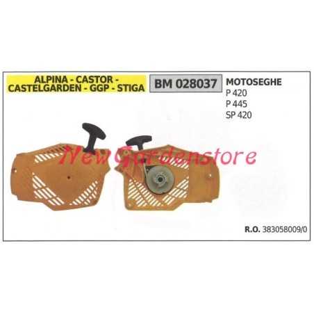 Starting CASTELGARDEN chainsaw engine P 420 445 SP 420 028037 | NewgardenParts.com