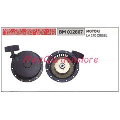 Starting CINA lawn mower engine LA 170 DIESEL 012867 | NewgardenParts.com