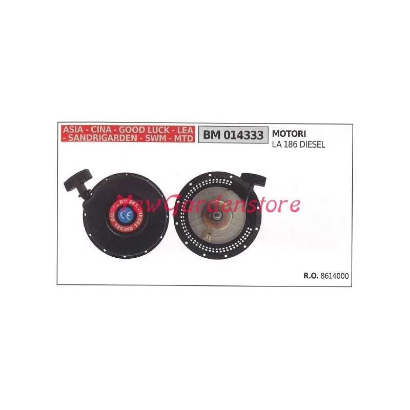 Inbetriebnahme CHINA Rasenmähermotor Rasenmäher LA 186 DIESEL 014333