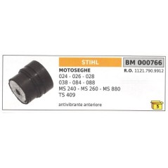 Antivibrante anteriore STIHL motosega 024 026 028 038 084 088 MS 240 260 000766 | NewgardenParts.com