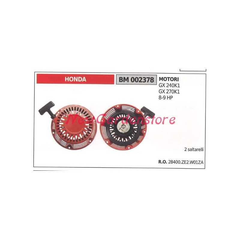 Starting HONDA motor-pump engine GX 240K1 270K1 002378