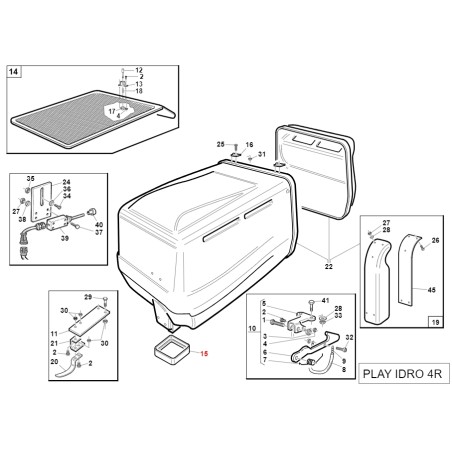 Guarnizione bocca cesto PLAYGREEN ORIGINALE GIANNI FERRARI BFB 95075100005 | NewgardenParts.com