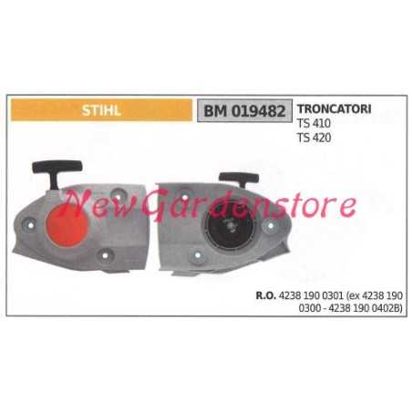STIHL motor saw motor starter TS 410 420 019482 | NewgardenParts.com