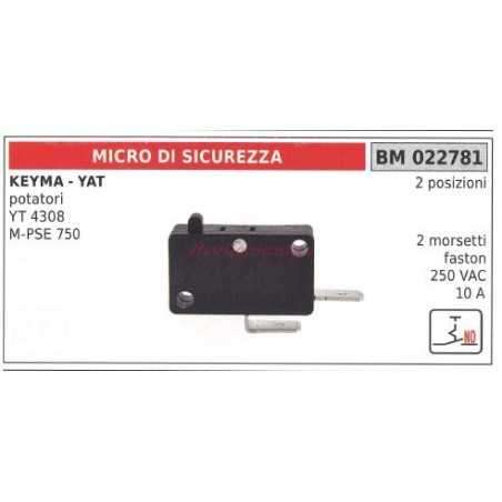 Microinterruptor de seguridad KEYMA para podadora YT 4308 M PSE 750 022781 | NewgardenParts.com