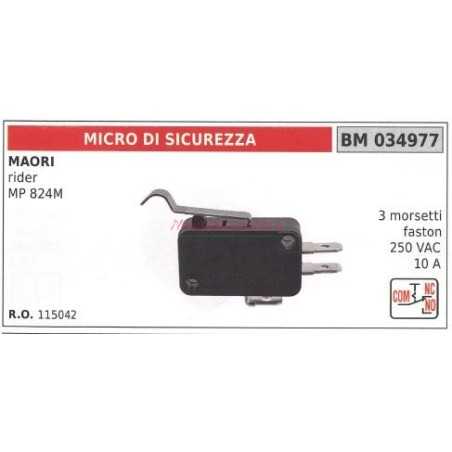 Microinterruptor de seguridad MAORI MP 824M 3 terminales faston 034977 | NewgardenParts.com