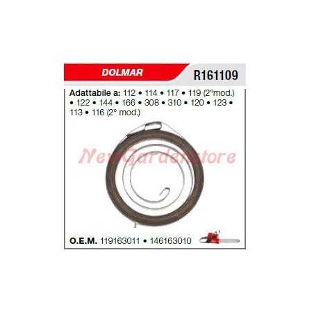 DOLMAR brushcutter starter spring 112 114 117 119 122 144 166 R161109 | NewgardenParts.com