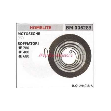 Muelle de arranque HOMELITE para motosierra 330 soplador HB 280 480 680 006283 | NewgardenParts.com
