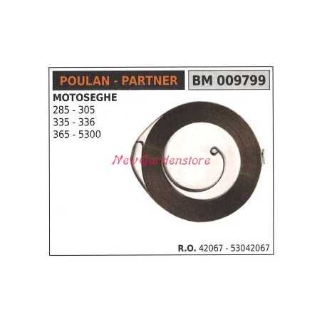 POULAN chainsaw starter spring 285 305 335 336 365 5300 009799 | NewgardenParts.com