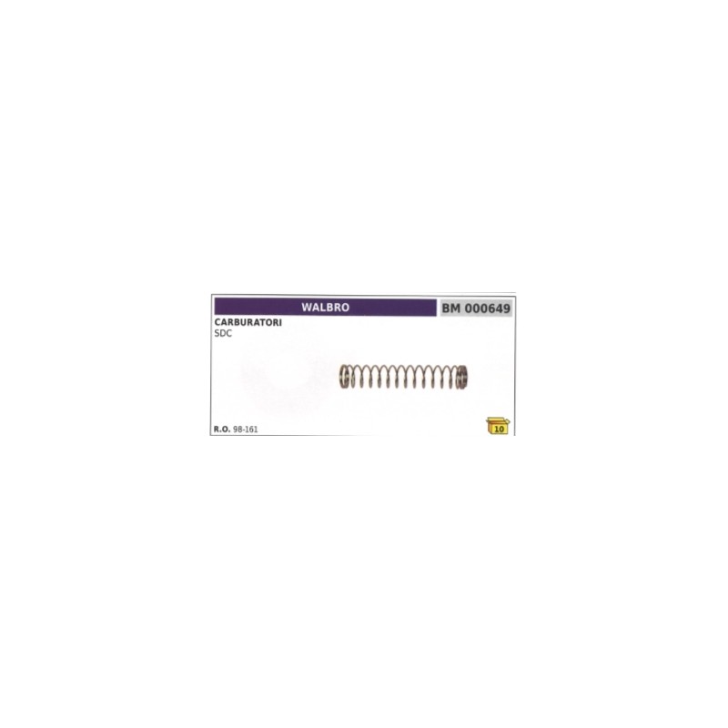 Ressort de carburateur à membrane WALBRO SDC 98-161